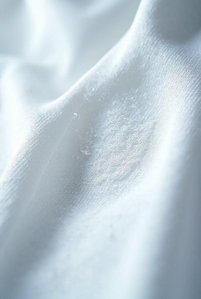 Close-up of white fabric texture