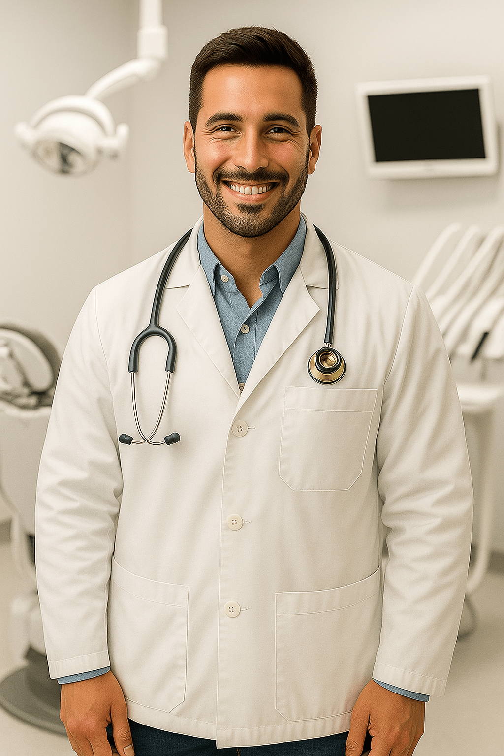 Man wearing a short-length coat